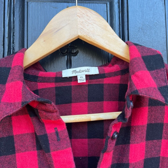 Madewell Flannel Courier Shirt in Buffalo Check - Picture 3 of 7